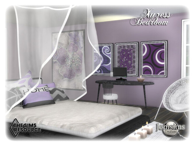 Sims 4 Xuzess bedroom by jomsims at TSR