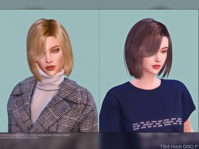 Sims 4 Female Hair G50 by DaisySims at TSR