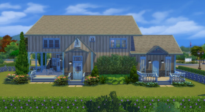 Sims 4 A Framed Modern Farmhouse by Wykkyd at Mod The Sims 4