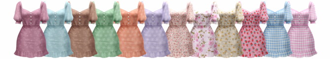 Sims 4 Woodland Dress at Trillyke