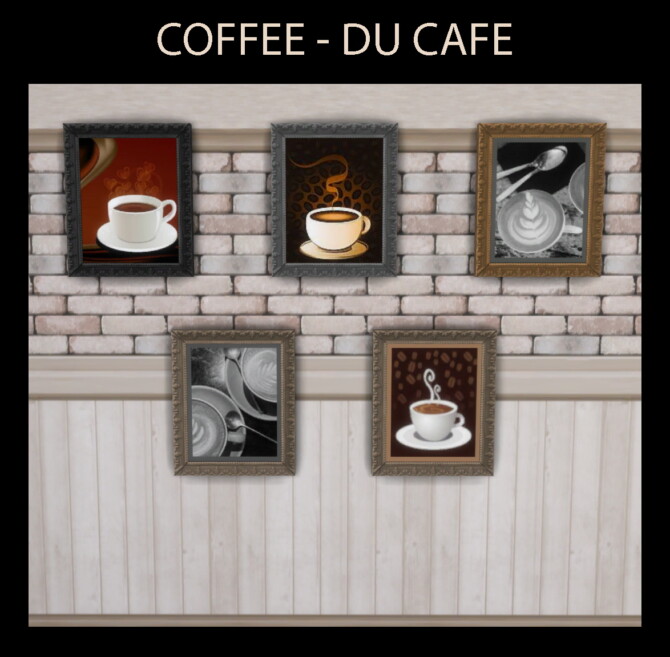 Sims 4 Du Cafe Series Style Decor by Simmiller at Mod The Sims 4