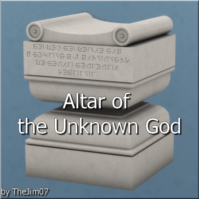Sims 4 Altar of the Unknown God by TheJim07 at Mod The Sims 4