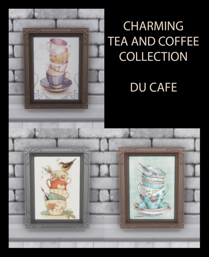 Sims 4 Du Cafe Series Style Decor by Simmiller at Mod The Sims 4