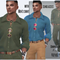 Men’s Shirt With Sunglasses By Sims House