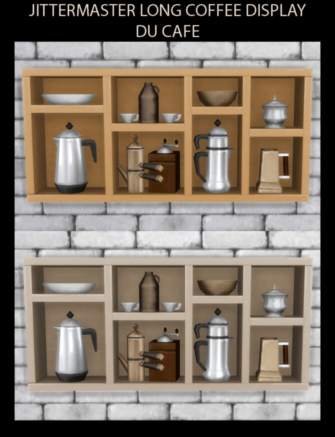 Sims 4 Du Cafe Series Style Decor by Simmiller at Mod The Sims 4