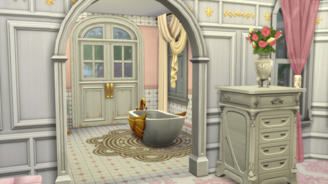 Sims 4 Pink Victorian Castle by Christine at CC4Sims