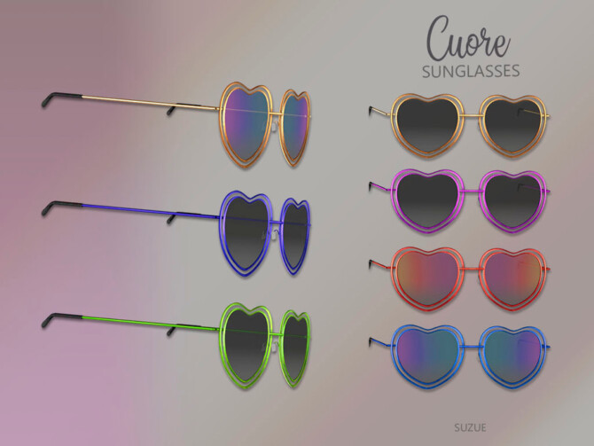 Sims 4 Cuore Sunglasses by Suzue at TSR