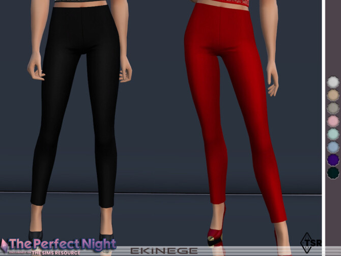 Sims 4 Slim Leg Pants by ekinege at TSR