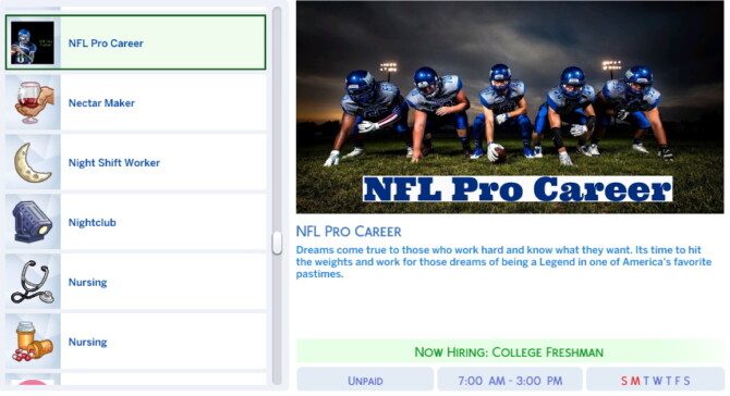 Nfl Pro Career By Simsstories13