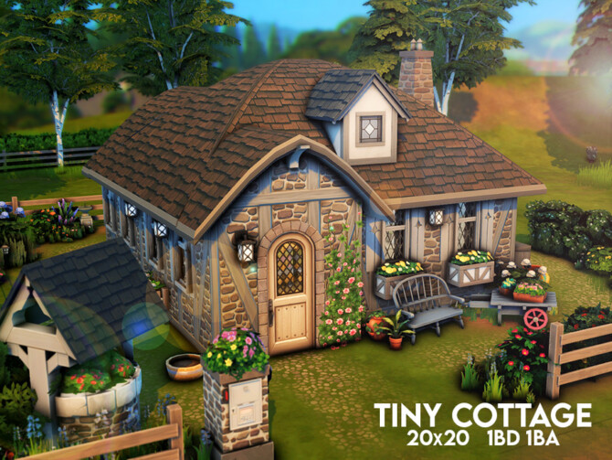 Sims 4 Tiny Cottage by xogerardine at TSR