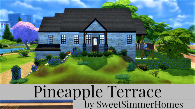 Sims 4 Pineapple Terrace rustic cottage at Mod The Sims 4