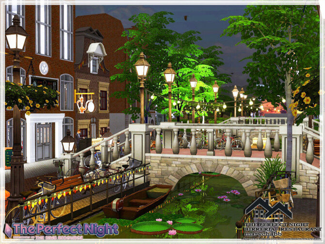 Sims 4 The Perfect Night BIRRERIA Restaurant by marychabb at TSR