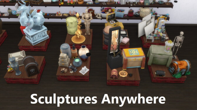 Sims 4 Clutter Anywhere Part Six   Sculptures at Mod The Sims 4
