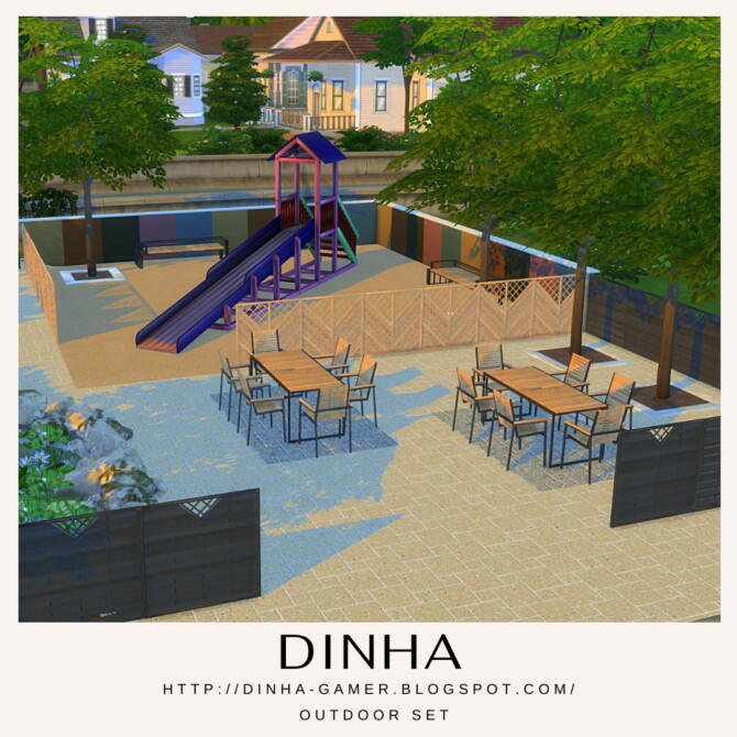 Sims 4 Outdoor Set at Dinha Gamer