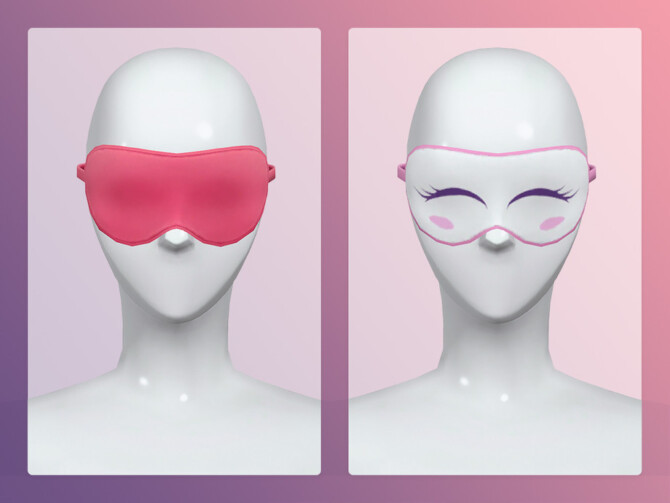Sims 4 Put Me to Sleep Eyeshades by Nords at TSR
