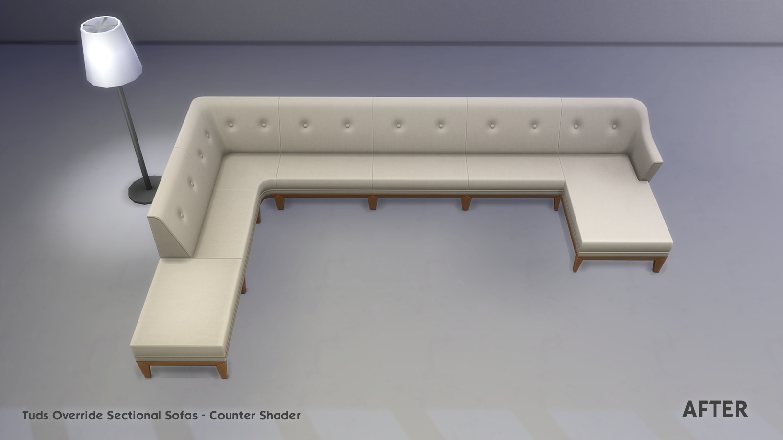 Sectionals Sofas Override Fix for the light issue at Mod The Sims 4
