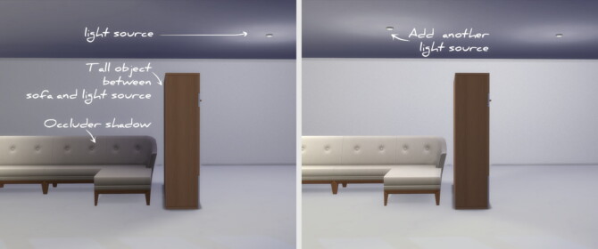 Sims 4 Sectionals Sofas Override Fix for the light issue at Mod The Sims 4