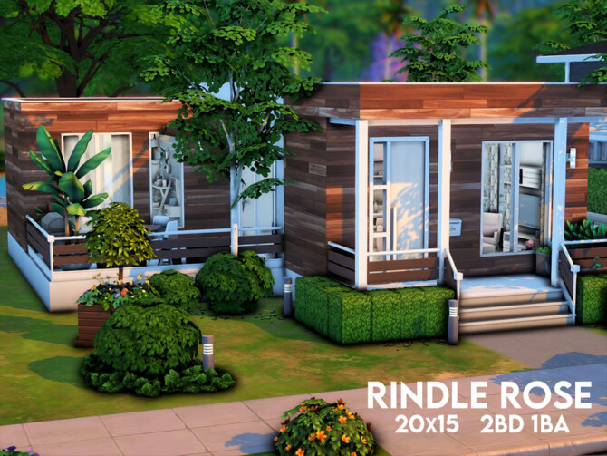 Sims 4 Rindle Rose house by xogerardine at TSR