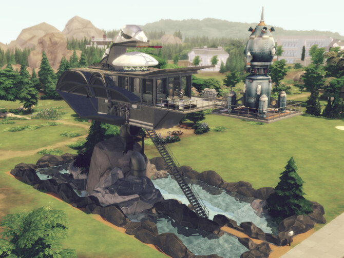 Sims 4 Oblivion Space Station by GenkaiHaretsu at TSR