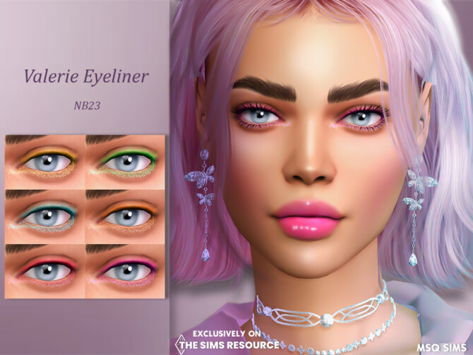 Sims 4 Valerie Eyeliner at MSQ Sims