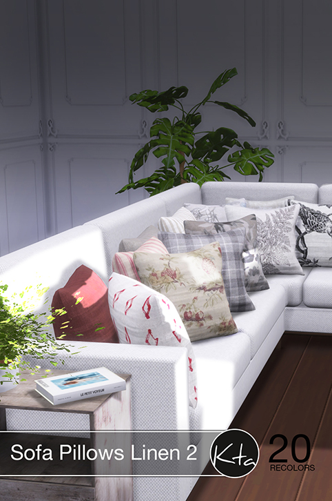 Sims 4 Sofa Pillows Linen 2 at Ktasims
