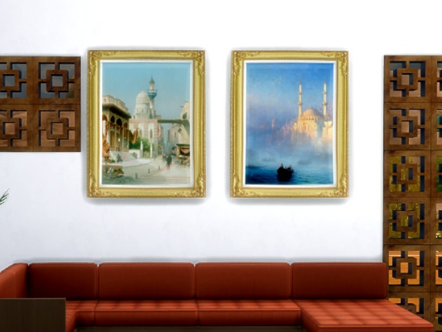 Sims 4 Orient paintings by Oldbox at All 4 Sims
