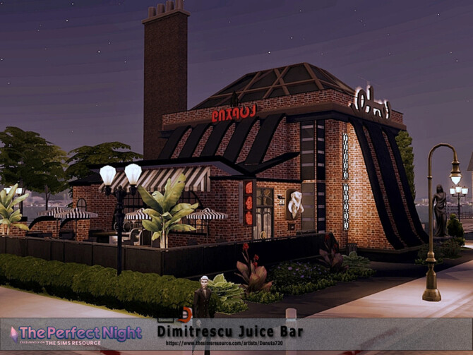 Sims 4 The Perfect Night Dimitrescu Juice Bar at TSR
