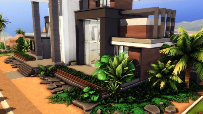 Sims 4 Super Modern Mansion by plumbobkingdom at Mod The Sims 4