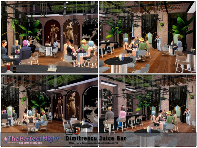 Sims 4 The Perfect Night Dimitrescu Juice Bar at TSR