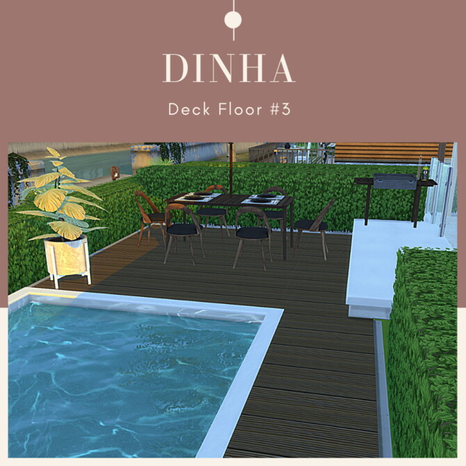 Sims 4 Deck Floor #3 at Dinha Gamer