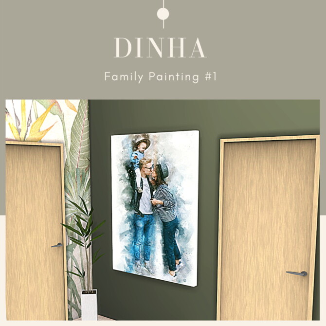 Sims 4 Family Paintings #1 at Dinha Gamer