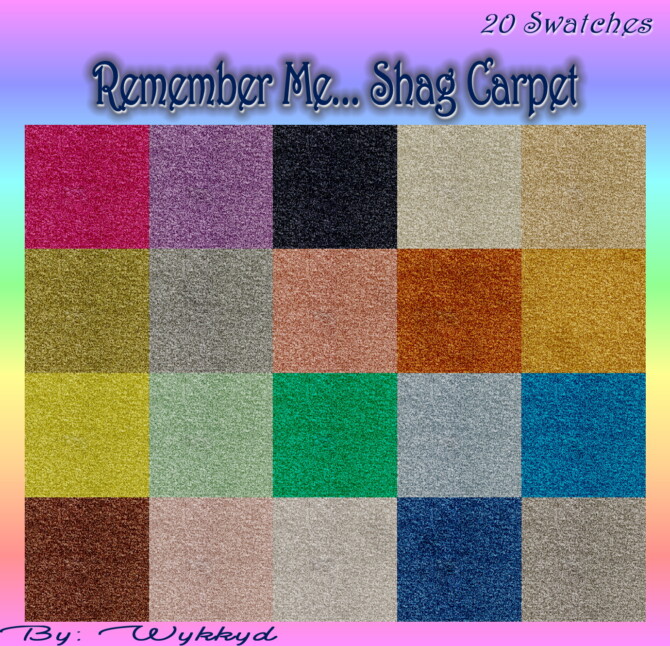 Sims 4 Remember Me... Shag Carpet by Wykkyd at Mod The Sims 4