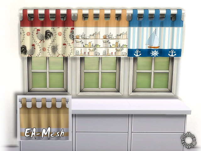 Sims 4 Window curtain by Oldbox at All 4 Sims