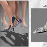 Glittered Leather Pumps By Zy
