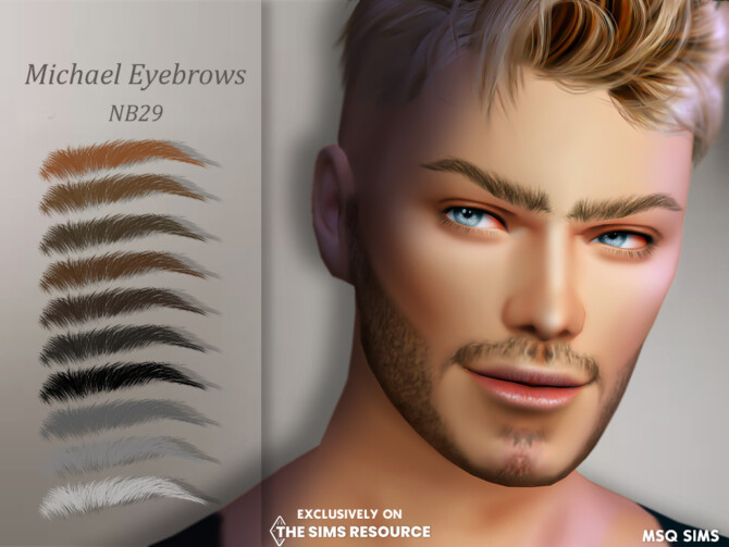 Sims 4 Michael Eyebrows at MSQ Sims