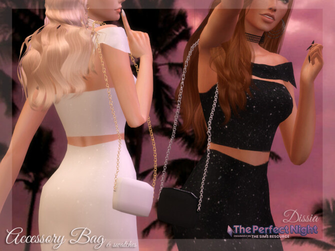 Sims 4 The Perfect Night Accessory Bag by Dissia at TSR