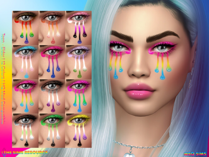 Sims 4 Pride Eyeshadow NB30 at MSQ Sims