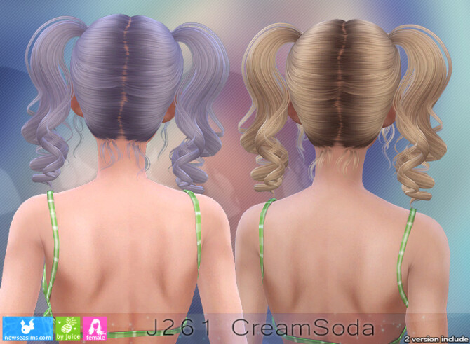 Sims 4 J261 CreamSoda hair (P) at Newsea Sims 4