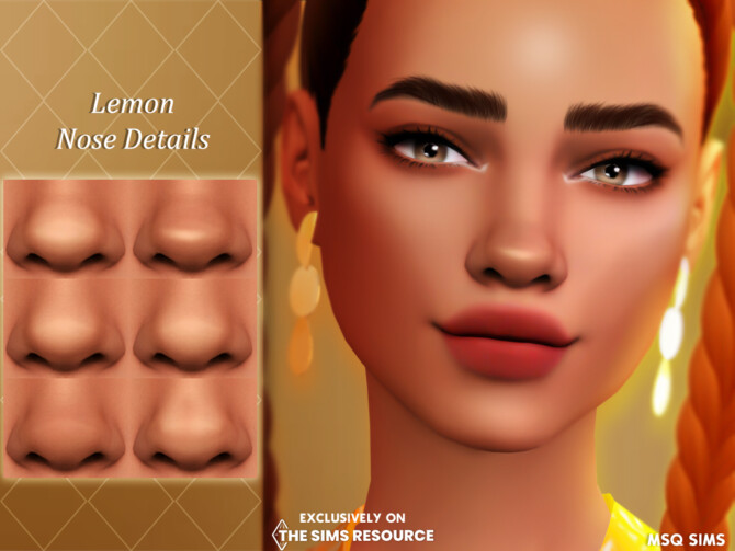 Sims 4 Lemon Nose Details at MSQ Sims