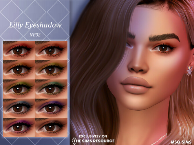 Sims 4 Lilly Eyeshadow at MSQ Sims