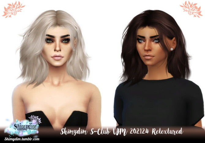 Sims 4 S Club WM 202124 Hair Retexture at Shimydim Sims