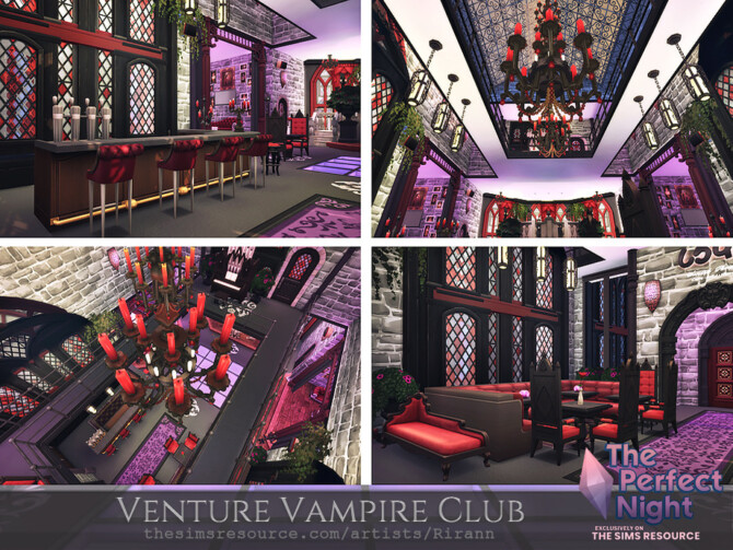 Sims 4 Venture Vampire Club by Rirann at TSR