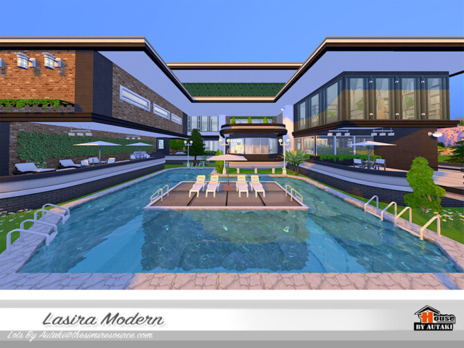 Sims 4 Lasira Modern villa by autaki at TSR