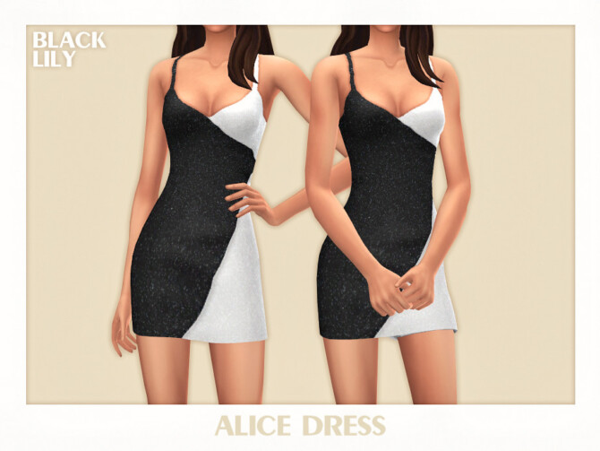 Sims 4 Alice Dress by Black Lily at TSR
