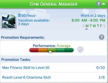 Sims 4 Fitness Gym Owner career by SimsStories13 at Mod The Sims 4