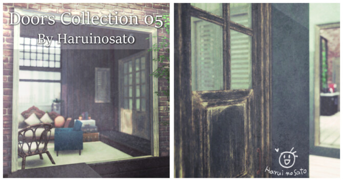 Sims 4 Doors Collection 05 at Haruinosato’s CC