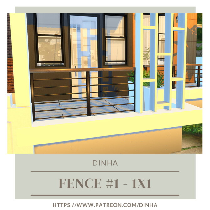 Sims 4 Fences #1 & #2 at Dinha Gamer