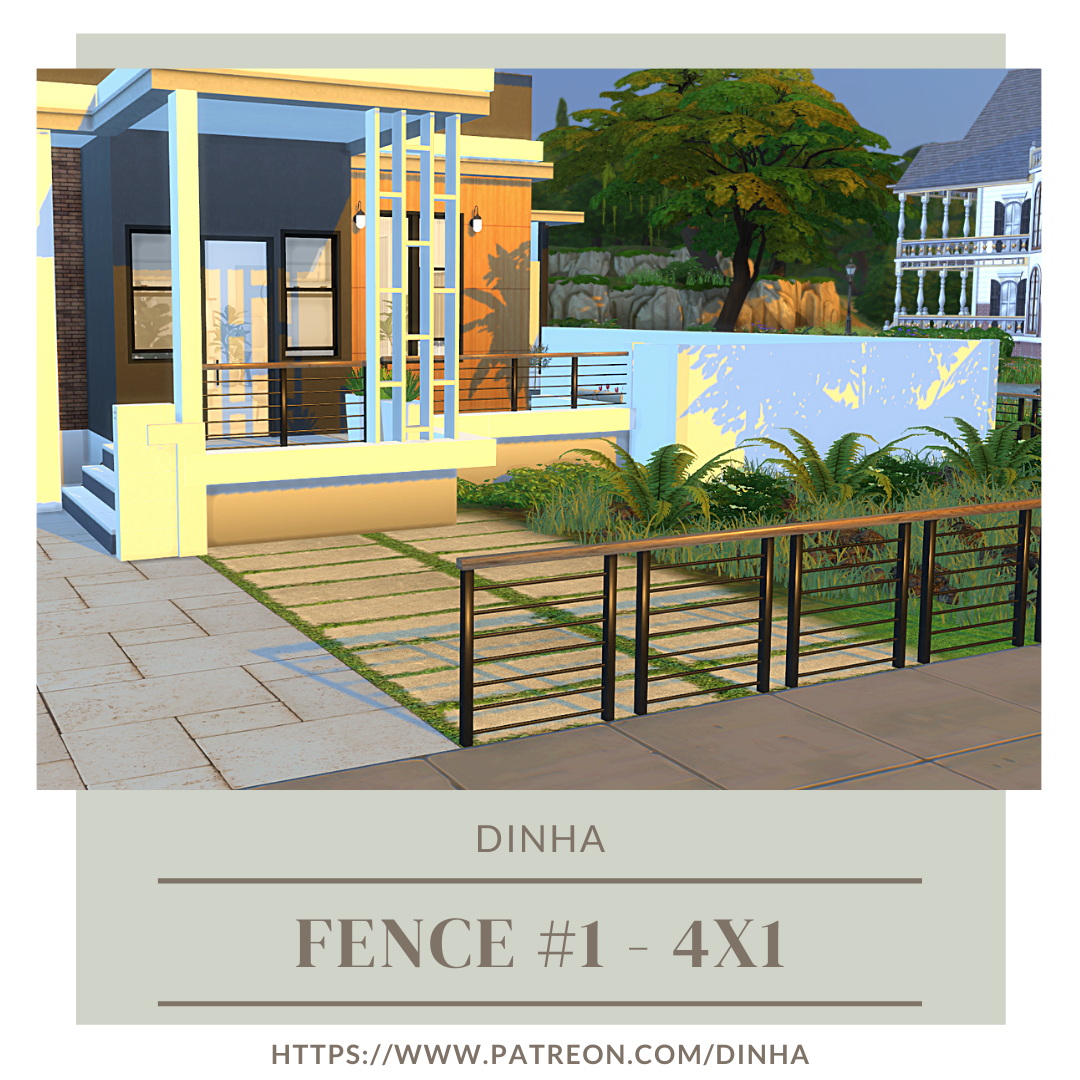 Fences #1 & #2 at Dinha Gamer » Sims 4 Updates