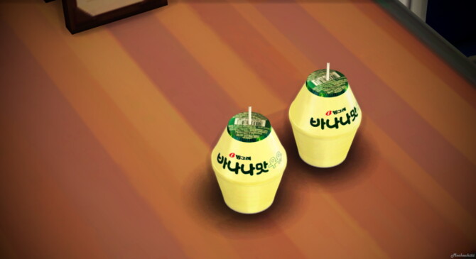 Sims 4 Banana Flavored Milk at Mochachiii