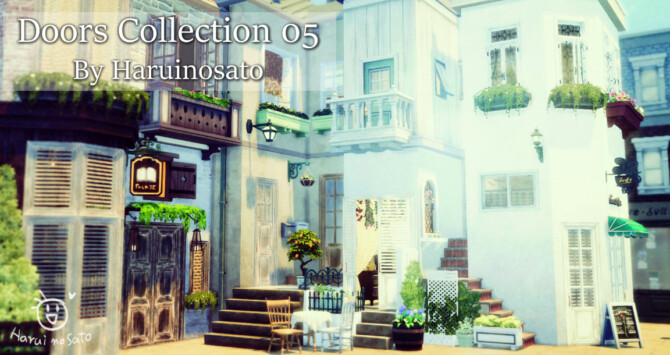 Sims 4 Doors Collection 05 at Haruinosato’s CC